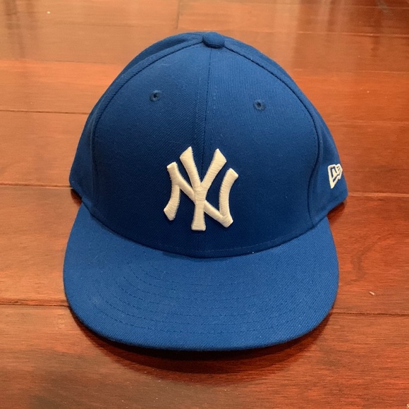 Blue Yankees 5950 fitted hat (7 5.8) - Picture 1 of 5